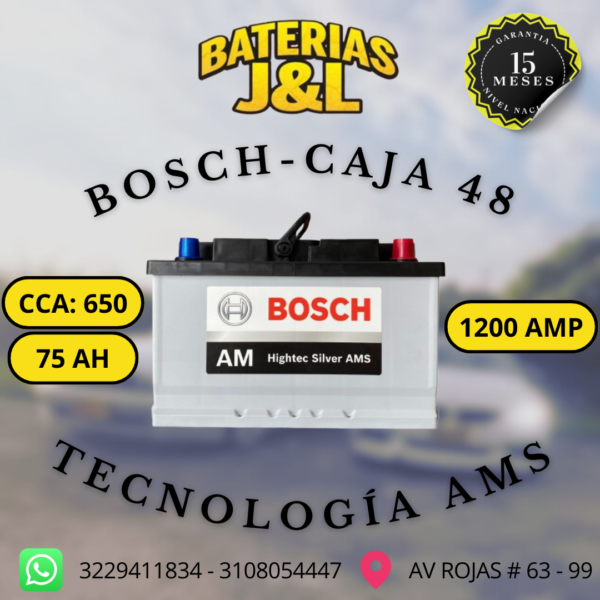 BATERÍA BOSCH CAJA 48 1200 AMP