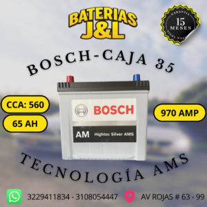 BATERÍA BOSCH CAJA 35 1100 AMP