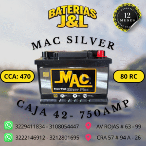 BATERÍA MAC CAJA 42 750 AMP