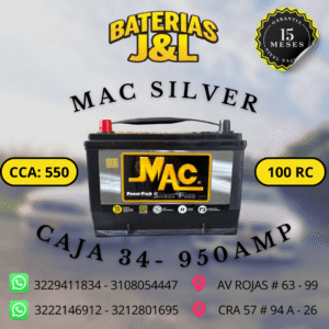 BATERÍA MAC CAJA 34 950 AMP