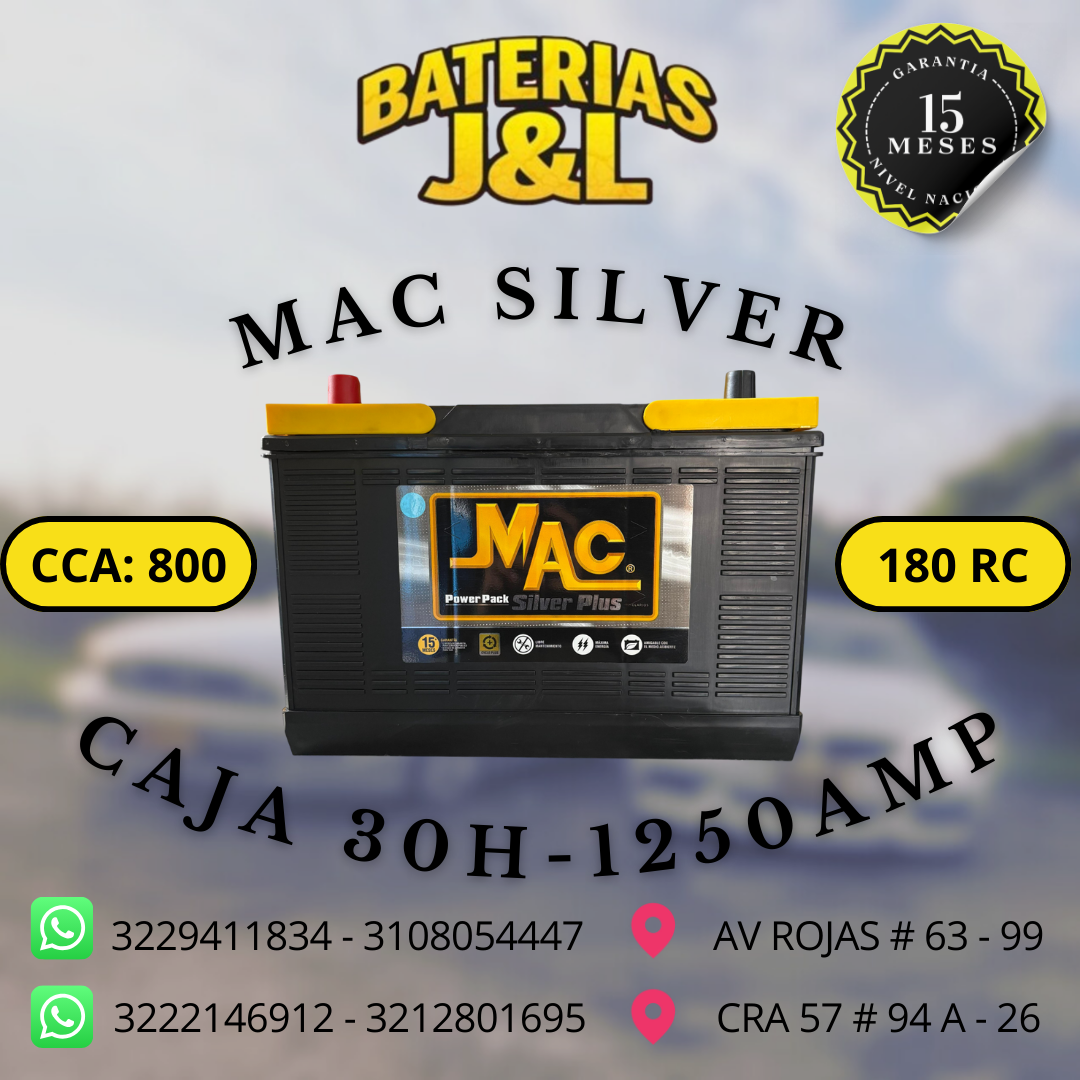 BATERÍA MAC CAJA 31H 1250 AMP