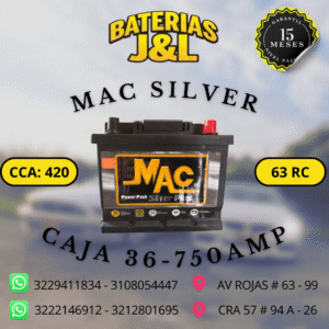 BATERÍA MAC CAJA 36 750 AMP
