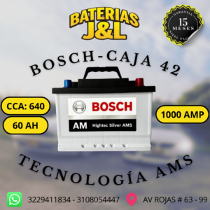 BATERÍA BOSCH CAJA 42 1000 AMP