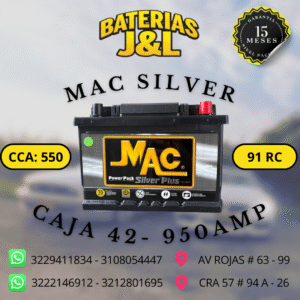 BATERÍA MAC CAJA 42 950 AMP