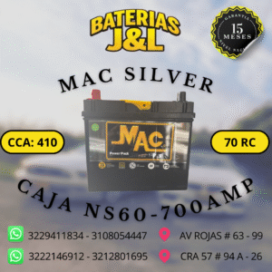 BATERÍA MAC CAJA NS60 700 AMP