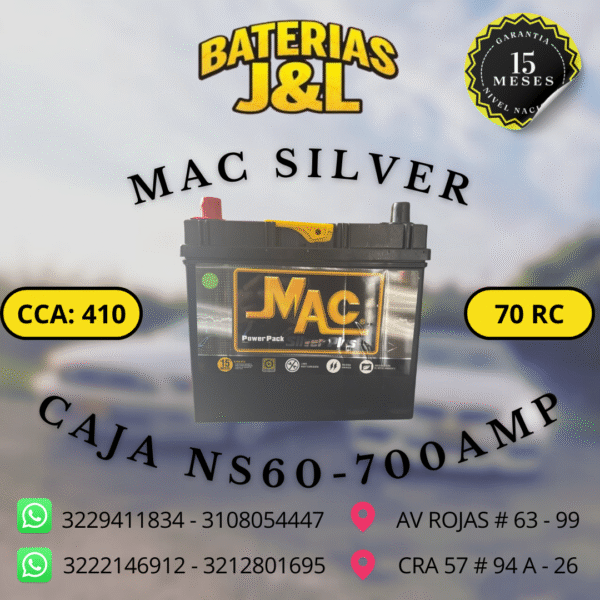 BATERÍA MAC CAJA NS60 700 AMP
